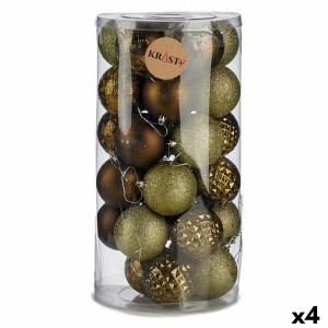 Weihnachtskugeln-Set Krist+ HM20113-073 HM20113-073 grün PVC (4 Stück)