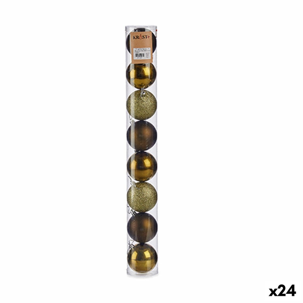 Weihnachtskugeln-Set Krist+ HM20302-073 HM20302-073 grün Kunststoff Ø 7 cm (24 Stück)