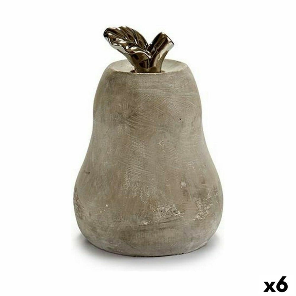 Figurine Décorative Gift Decor CD36278-1 CD36278-1 Gris Poire 15 x 20,5 x 15 cm Ciment (6 Unités)
