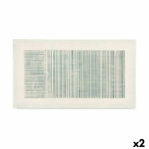 Canvas Gift Decor 82692 82692 Blue White Stripes With relief 110 x 60 x 2,5 cm (2 Units)