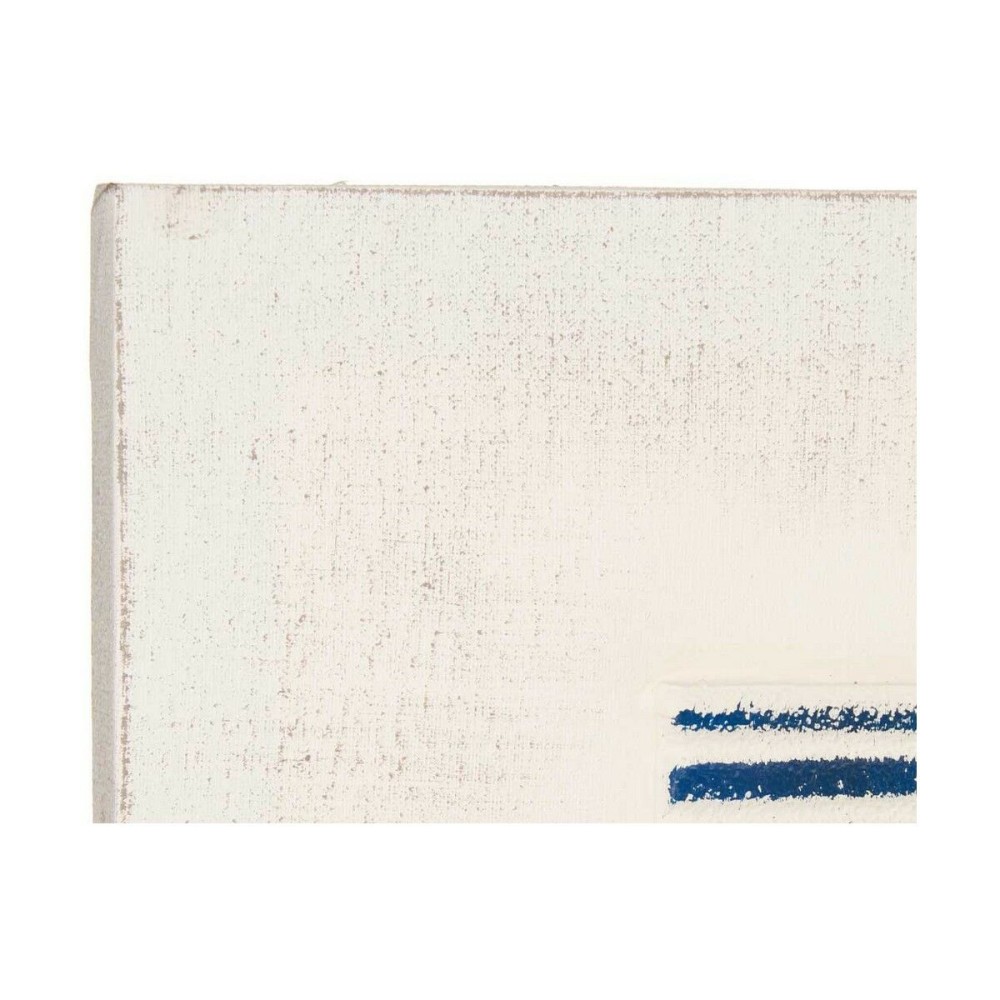 Canvas Gift Decor 82694 82694 Blue White Stripes With relief 110 x 60 x 2,5 cm (2 Units)