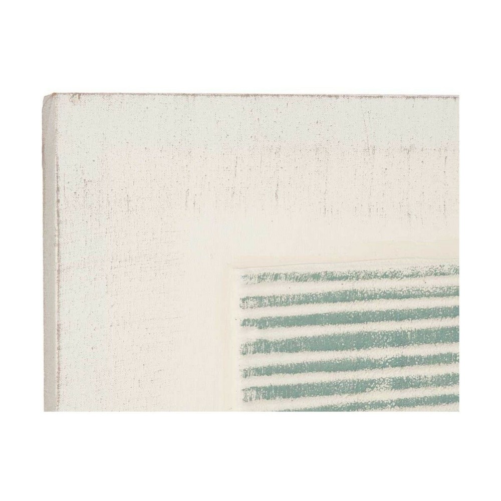 Canvas Gift Decor 82692 82692 Blue White Stripes With relief 110 x 60 x 2,5 cm (2 Units)