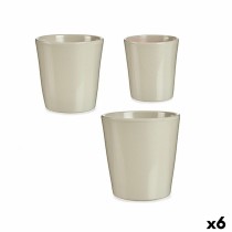 Blumentopfset Ibergarden LINCE PQ - 7044 LINCE PQ - 7044 Grau Lehm 16,5 x 16 x 16,5 cm (6 Stück)
