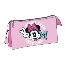 Schulmäppchen Minnie Mouse Pink 11,5 x 2 x 22,5 cm