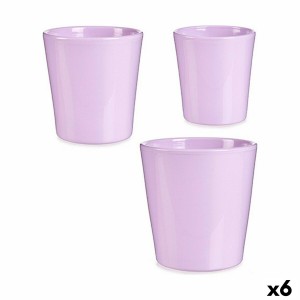 Set of pots Ibergarden LINCE PQ - SMC LINCE PQ - SMC Lilac Clay 16,5 x 16 x 16,5 cm (6 Units)