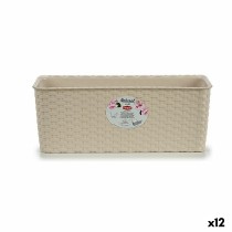 Blumenkasten Stefanplast 73741 73741 Beige Kunststoff 15,5 x 13,5 x 38,5 cm (12 Stück)