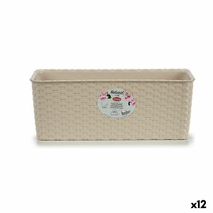 Blumenkasten Stefanplast 73741 73741 Beige Kunststoff 15,5 x 13,5 x 38,5 cm (12 Stück)