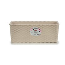 Planter Stefanplast 73741 73741 Beige Plastic 15,5 x 13,5 x 38,5 cm (12 Units)