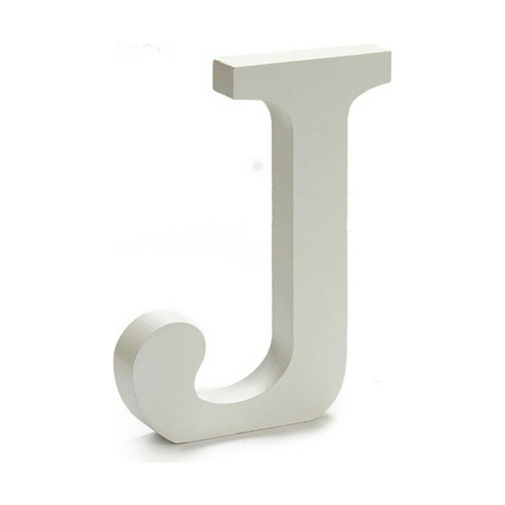 Letter Pincello 1711010 J White 1,8 x 21 x 17 cm (12 Units)