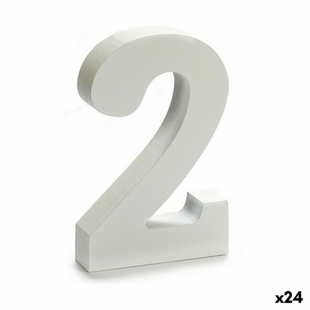 Number Pincello 1711065 2 White 2 x 16 x 14,5 cm (24 Units)