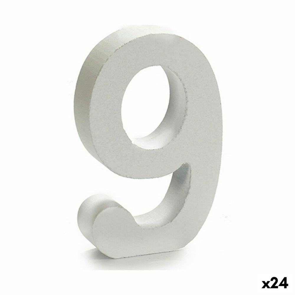Number Pincello 1711072 9 White 2 x 16 x 14,5 cm (24 Units)