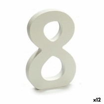 Number Pincello 1711035 8 White 1,8 x 21 x 17 cm (12 Units)