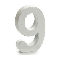 Number Pincello 1711072 9 White 2 x 16 x 14,5 cm (24 Units)