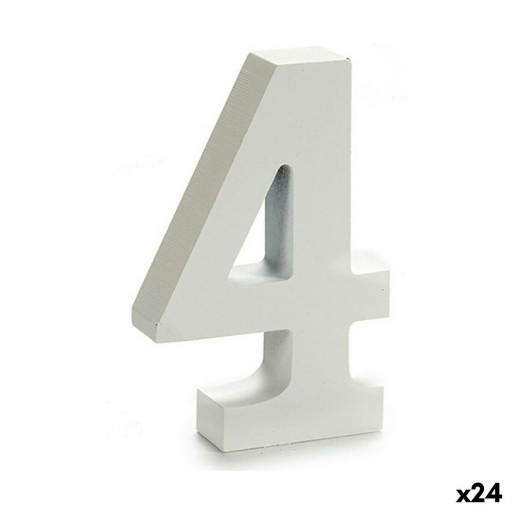 Numéro Pincello 1711067 4 Blanc 2 x 16 x 14,5 cm (24 Unités)