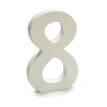 Number Pincello 1711035 8 White 1,8 x 21 x 17 cm (12 Units)