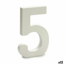 Number Pincello 1711032 5 White 1,8 x 21 x 17 cm (12 Units)