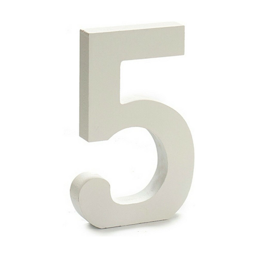Number Pincello 1711032 5 White 1,8 x 21 x 17 cm (12 Units)