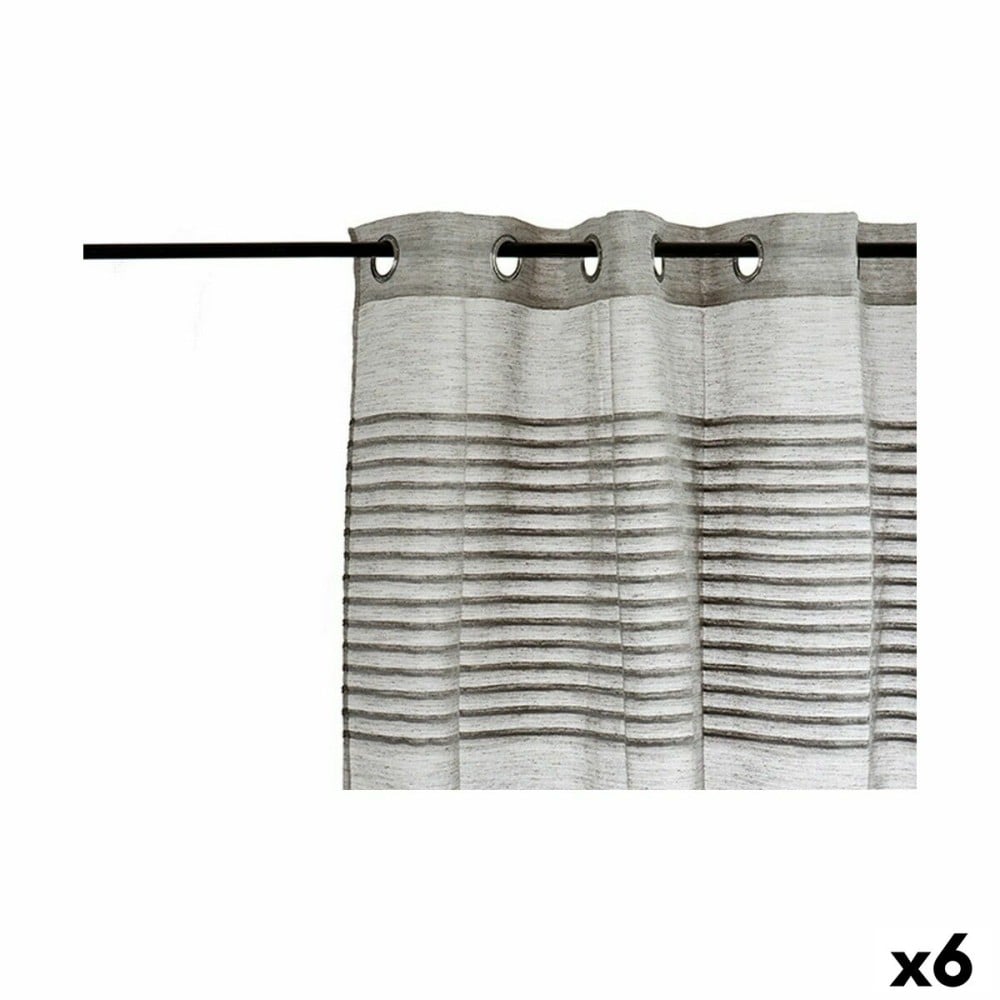 Curtain Gift Decor SLB8125-6 SLB8125-6 Dark grey 140 x 0,1 x 260 cm 26 x 42 x 5 cm Stripes