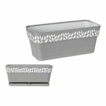 Planter Stefanplast 94379 Cloe White Grey Plastic 13,3 x 12,3 x 29,3 cm (12 Units)