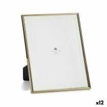 Photo frame Gift Decor MS61001-MAT GOLD MS61001-MAT GOLD Golden Crystal Steel (12 Units)