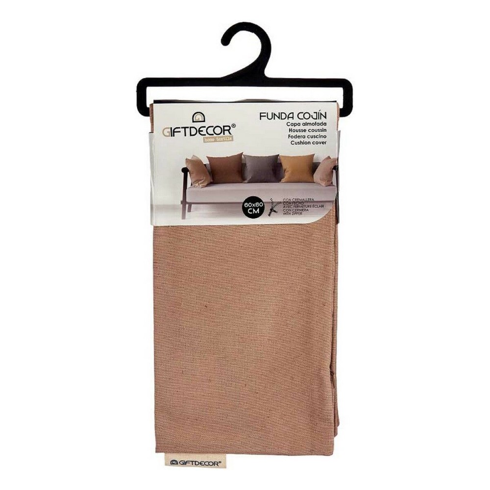 Cushion cover 60 x 0,5 x 60 cm Brown (12 Units)