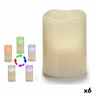 LED Kerze Gift Decor L-Y3040 L-Y3040 Weiß 7,5 x 10 x 7,5 cm (6 Stück)