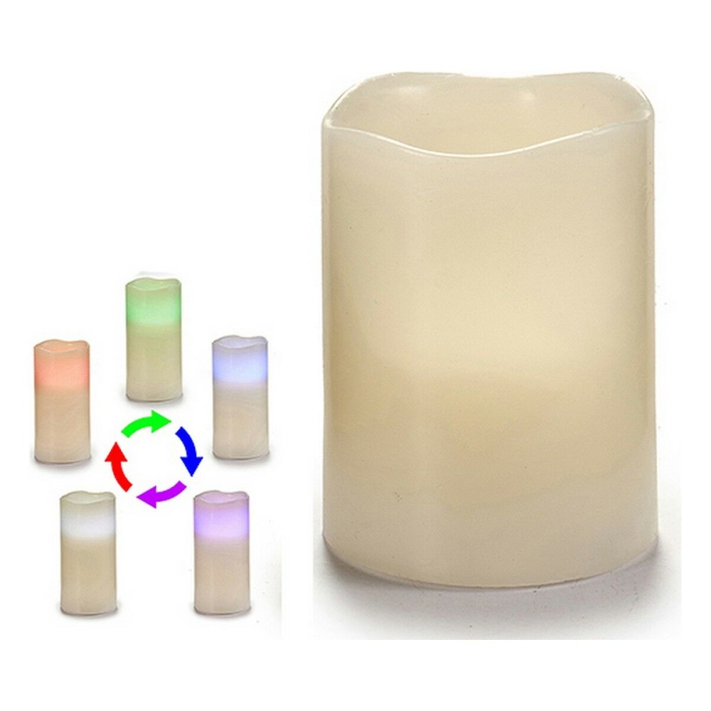 Bougie LED Gift Decor L-Y3040 L-Y3040 Blanc 7,5 x 10 x 7,5 cm (6 Unités)