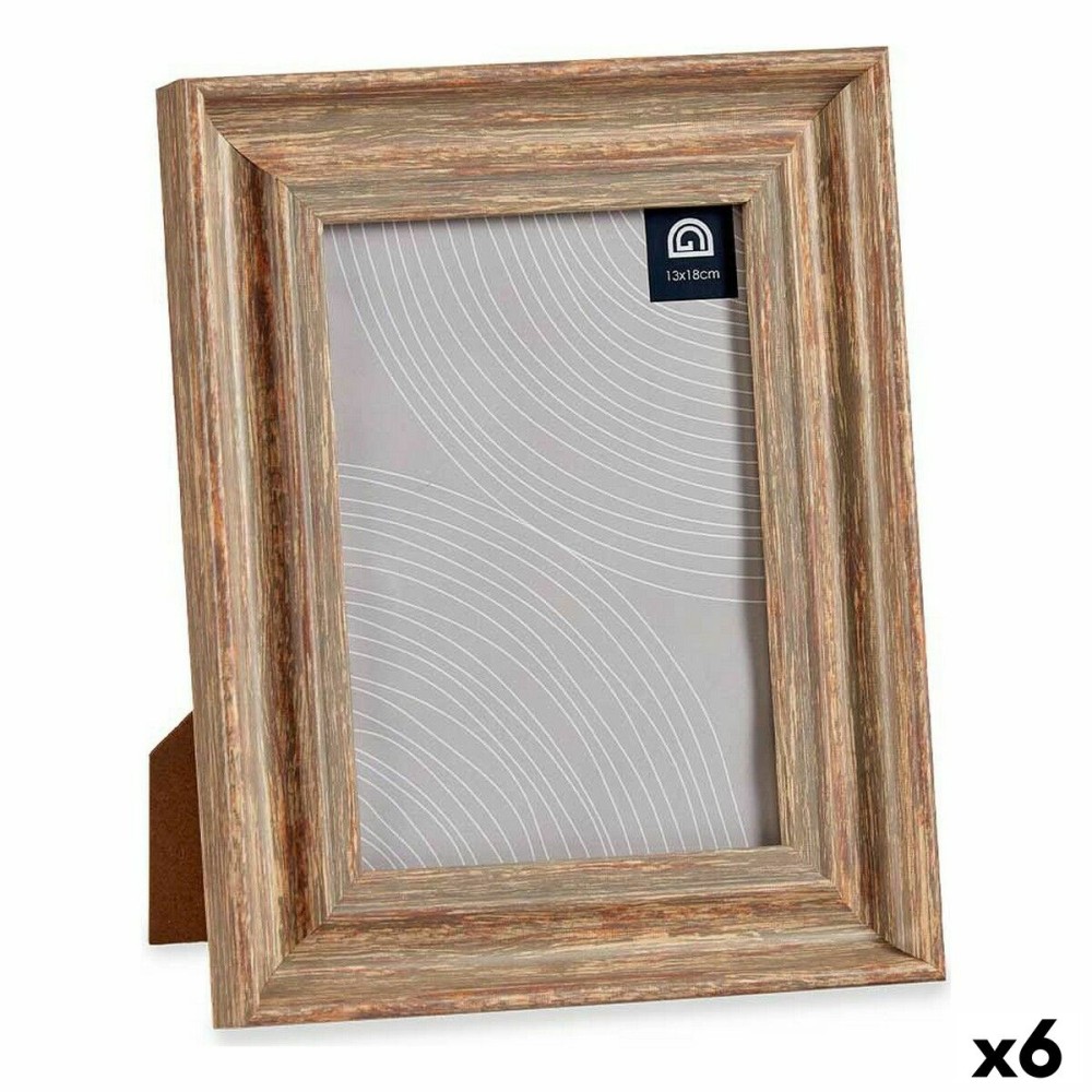 Fotorahmen Gift Decor 636588G 636588G Braun Kupfer Holz Glas Kristall polystyrol Kunststoff (6 Stück)