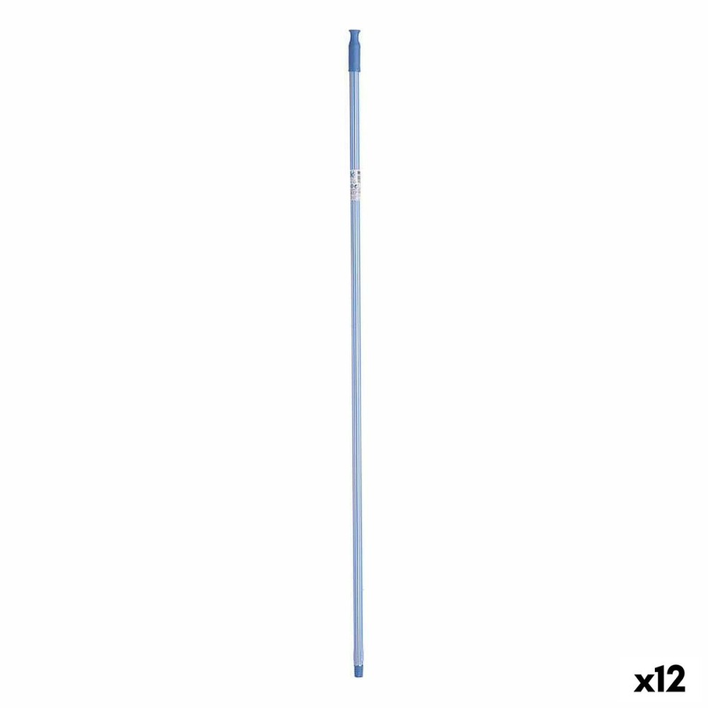 Manche à balai FSRNI13-1 FSRNI13-1 Bleu Métal 2,3 x 130 x 2,3 cm Rayures (12 Unités)