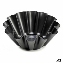 Moule à flan Kinvara 83009 Gris foncé Acier 23 x 8,2 x 23 cm (12 Unités)
