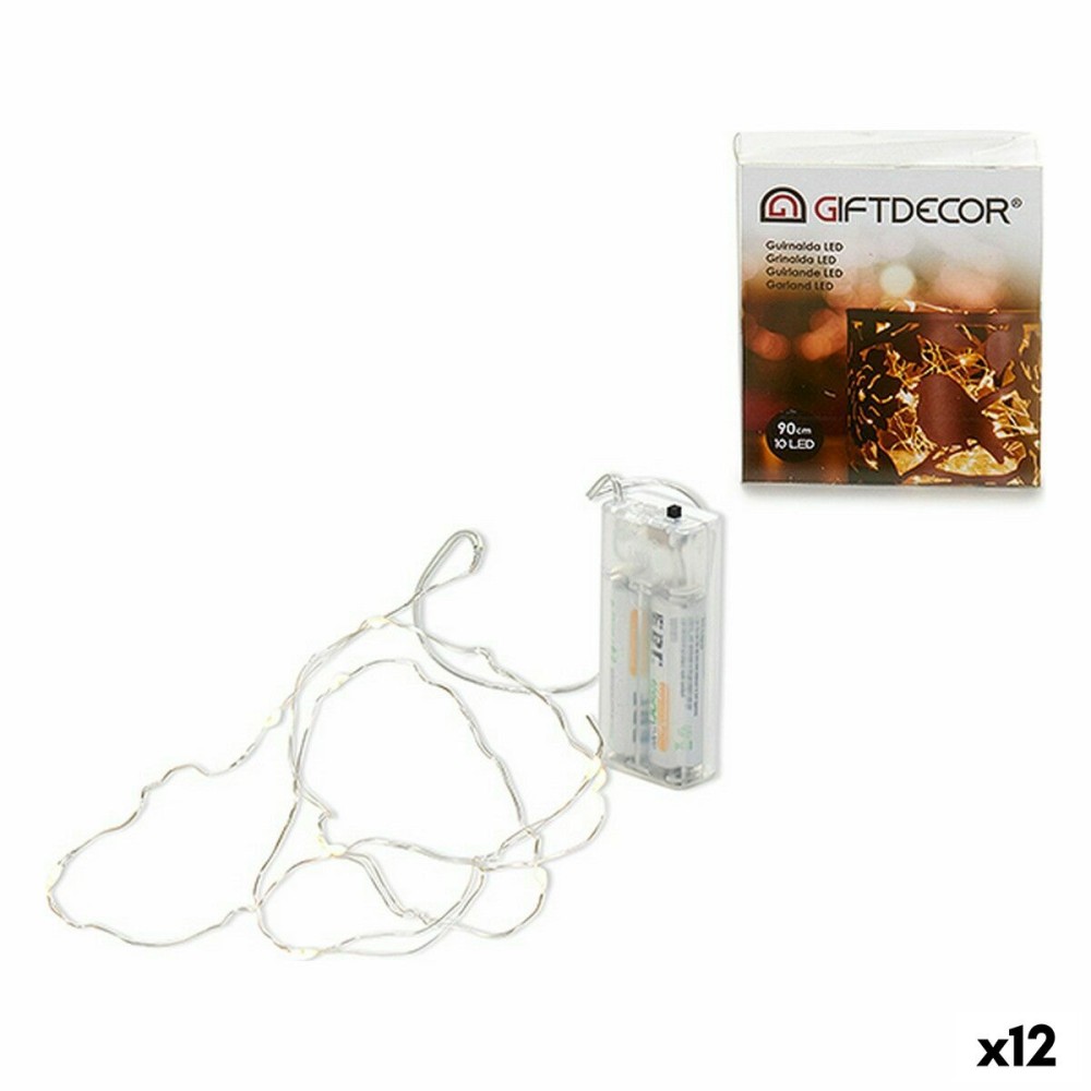 Guirlande lumineuse LED Gift Decor LS10 LS10 Transparent 90 cm 7,5 x 2,2 x 8,5 cm (12 Unités)