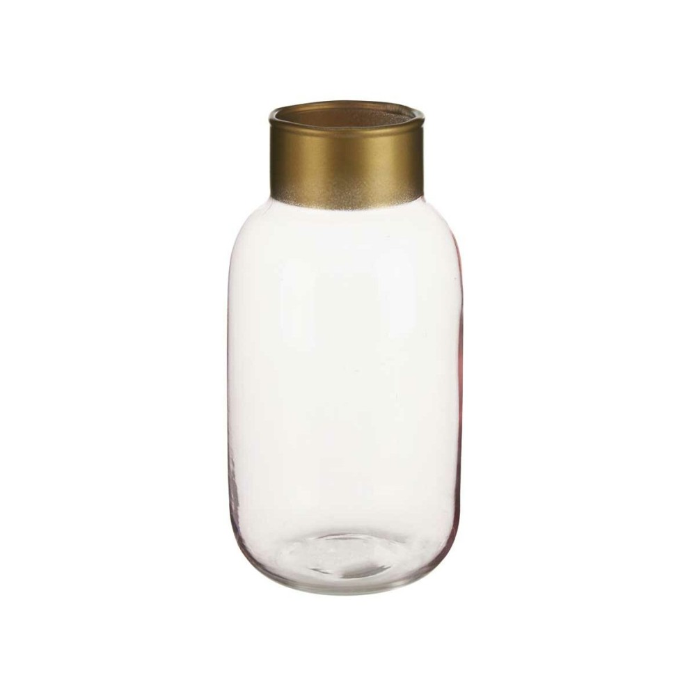 Vase Gift Decor V1224IP-C V1224IP-C Rose Doré verre 11,5 x 24 x 11,5 cm (6 Unités)