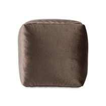 Pouf Gift Decor QUADRADO-CINZA QUADRADO-CINZA Gris polystyrène Velours (4 Unités)