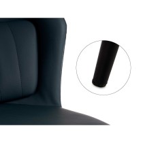 Armchair Gift Decor 1A 1A Blue Black 51 x 83,5 x 54 cm Circular (2 Units)