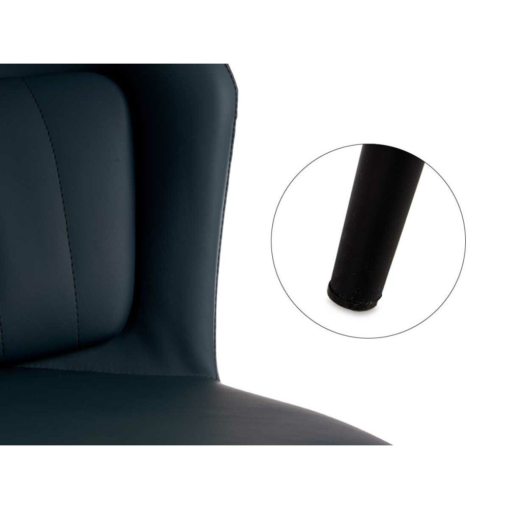 Armchair Gift Decor 1A 1A Blue Black 51 x 83,5 x 54 cm Circular (2 Units)