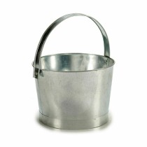 Plant pot Ibergarden NAVI-AR-280 NAVI-AR-280 Silver Zinc Bucket 25 x 30 x 26,5 cm 27 x 30 x 25 cm (12 Units)