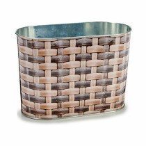 Planter Ibergarden H18A3528D H18A3528D Metal wicker Oval 12,7 x 15 x 23,5 cm (24 Units)