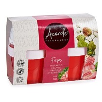 Lufterfrischer-Set Acorde 1165-FRESA 1165-FRESA Erdbeere Gel (24 Stück)