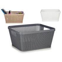 Panier Multi-usages Kipit 4720 4720 Blanc Beige Gris Plastique 5 L (18 Unités)