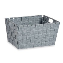 Multi-purpose basket Kipit A3-6883 A3-6883 Grey Polyester Cloth Braiding 5 L (18 Units)