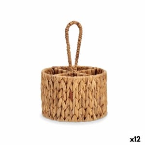 Besteckkorb Gift Decor SF27113 SF27113 Braun Metall Wasserhyazinthe 20 x 30 x 20 cm (12 Stück)