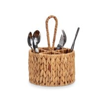 Besteckkorb Gift Decor SF27113 SF27113 Braun Metall Wasserhyazinthe 20 x 30 x 20 cm (12 Stück)