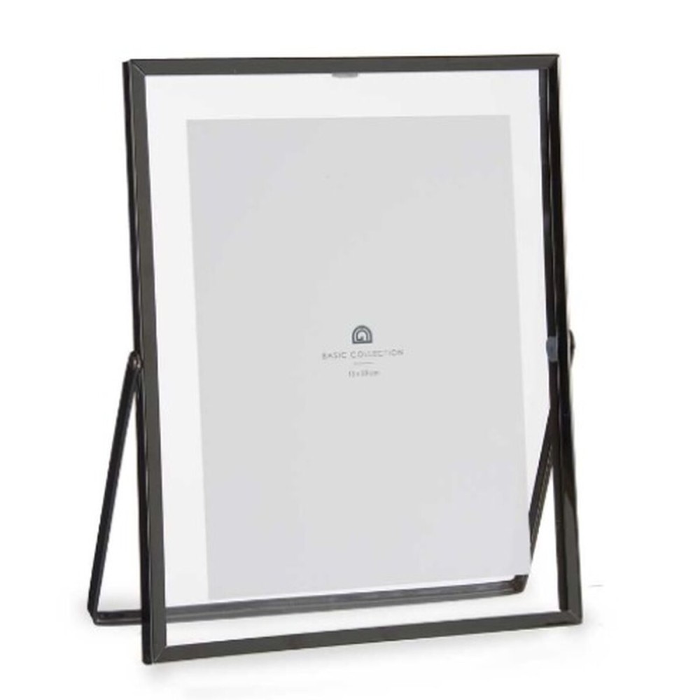 Cadre photo Gift Decor MS61015-C MS61015-C Noir Métal verre Plastique (12 Unités)