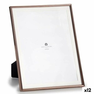 Photo frame Gift Decor MS61001-MAT COPER MS61001-MAT COPER Copper Crystal Steel (12 Units)