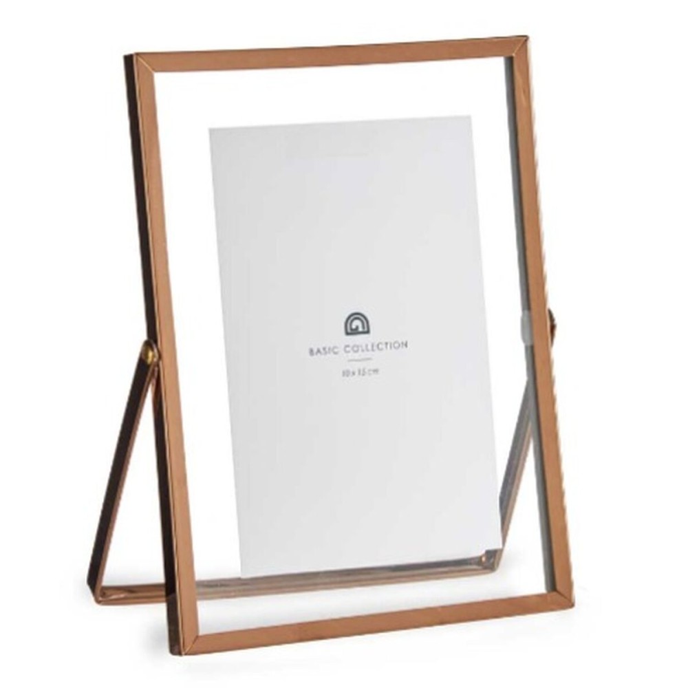 Photo frame Gift Decor MS61015-A-C MS61015-A-C Copper Metal Glass Plastic (12 Units)