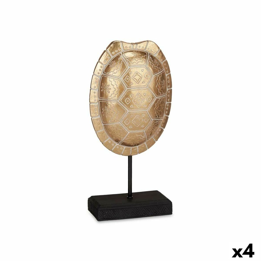 Deko-Figur Gift Decor QS98788-1 QS98788-1 Gold Tortoise 17,5 x 36 x 10,5 cm (4 Stück)