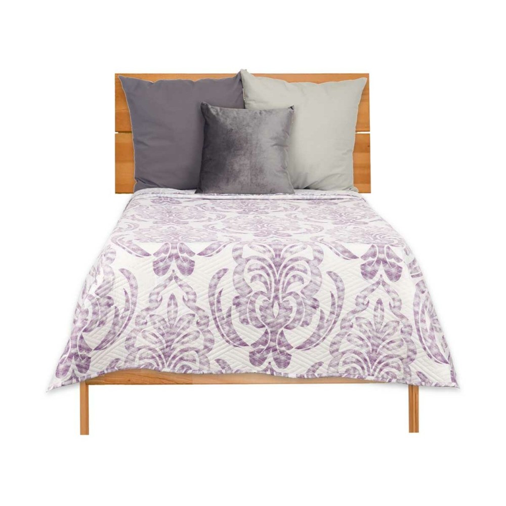 Reversible Bedspread Gift Decor 3520 3520 White Purple 180 x 260 cm 260 x 0,3 x 180 cm (6 Units)