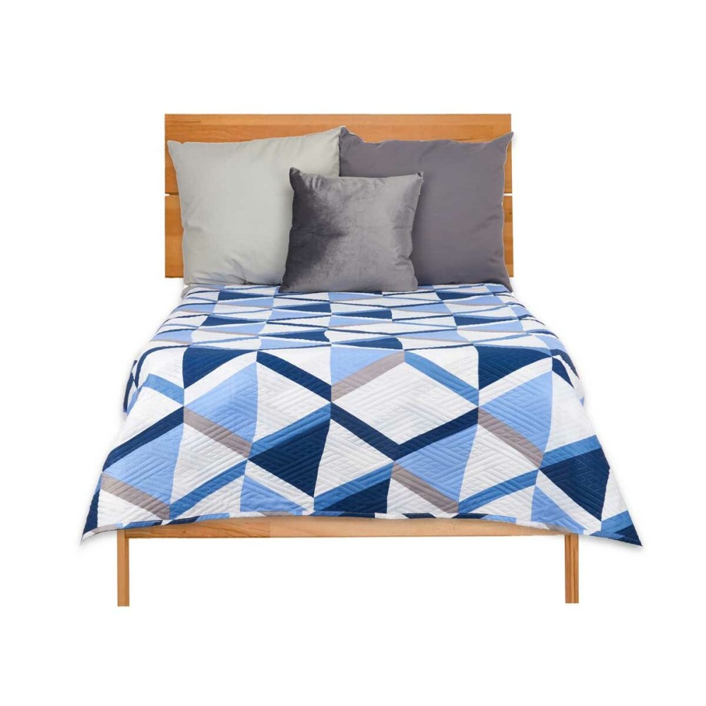 Reversible Bedspread Gift Decor 3523 3523 Blue White 240 x 260 cm 260 x 0,3 x 240 cm (6 Units)