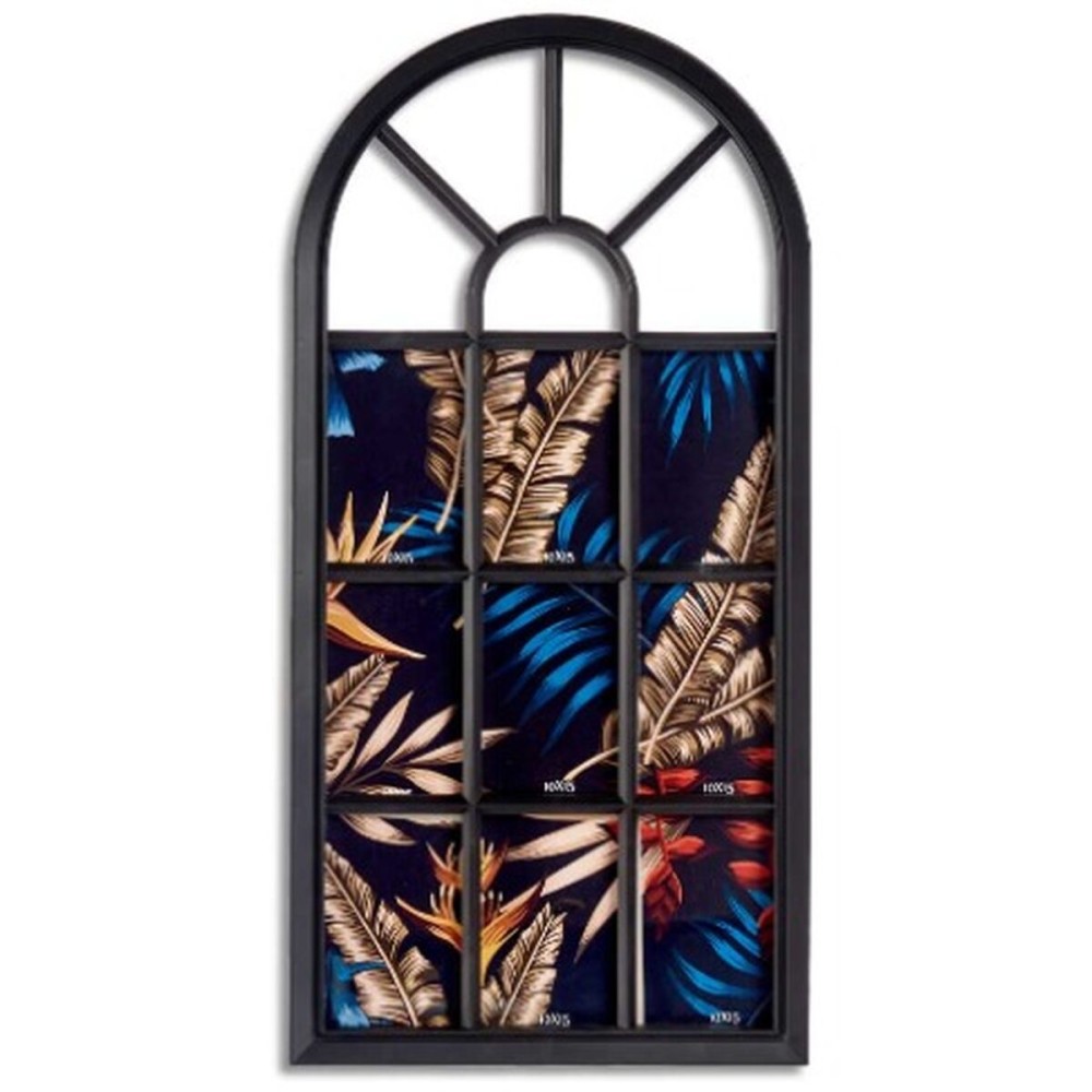 Bilderrahmen für die Wand Gift Decor KF2079-B KF2079-B Schwarz Glas Kunststoff Fenster (6 Stück)