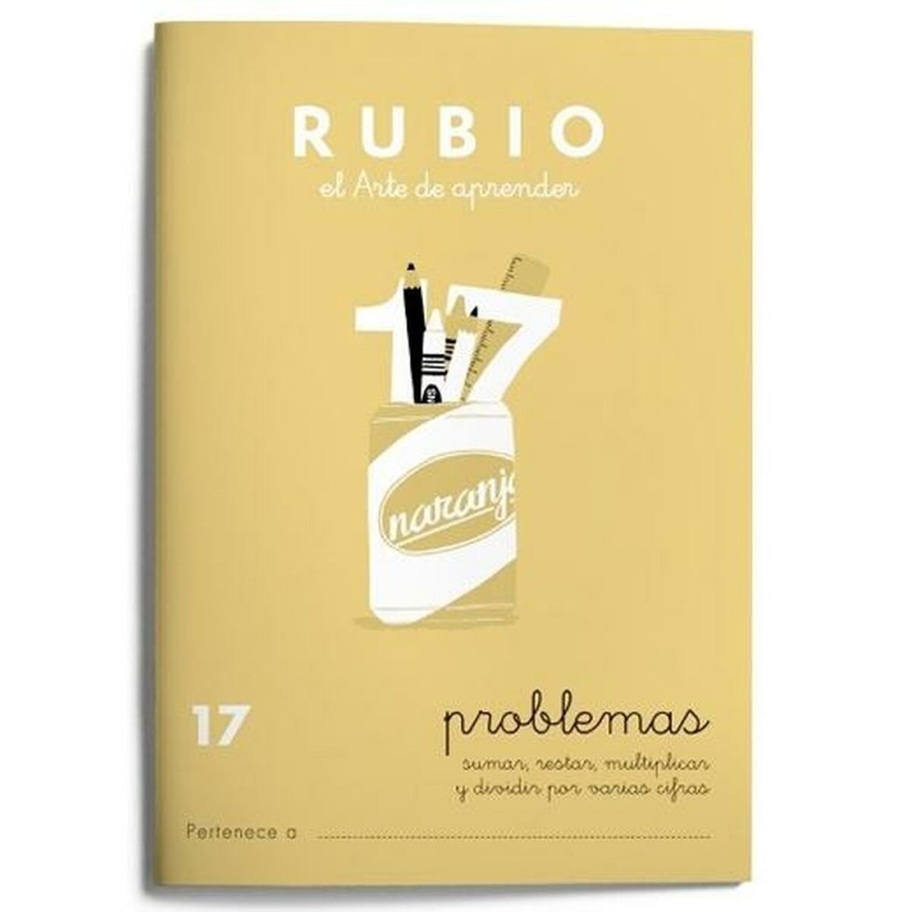 Cahier de maths Rubio Nº 17 A5 Espagnol 20 Volets (10 Unités)